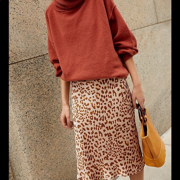 Free People Dresses & Skirts - Free People, animal cheetah print midi skirt, silky look & feel, festival size 2